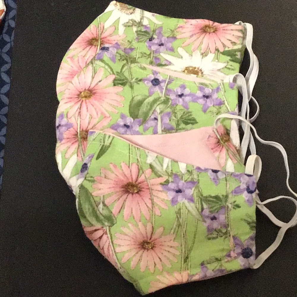 Beautifully made, floral face mask